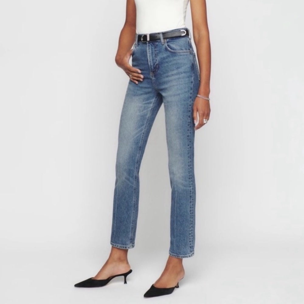 Reformation Liza Ultra High Rise Straight Jeans